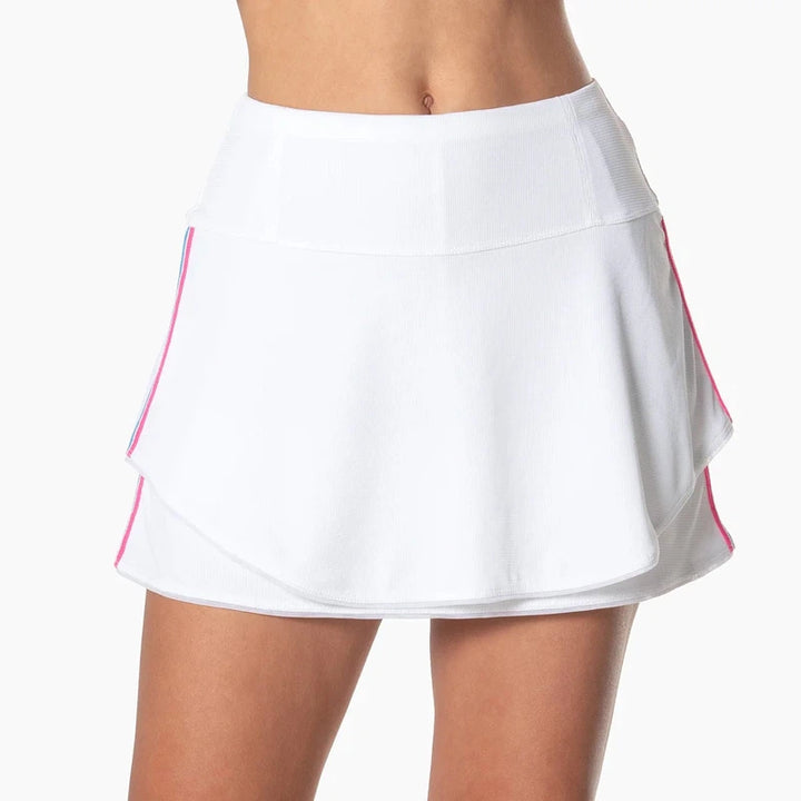 Lucky In Love Winning Streak Flip Skort (14.5") - White