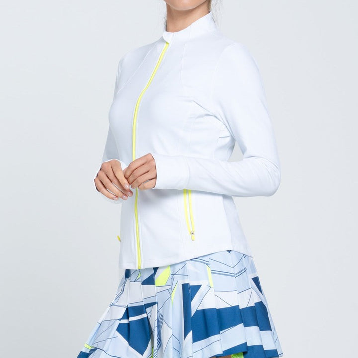 Lucky In Love Zip Jacket - White