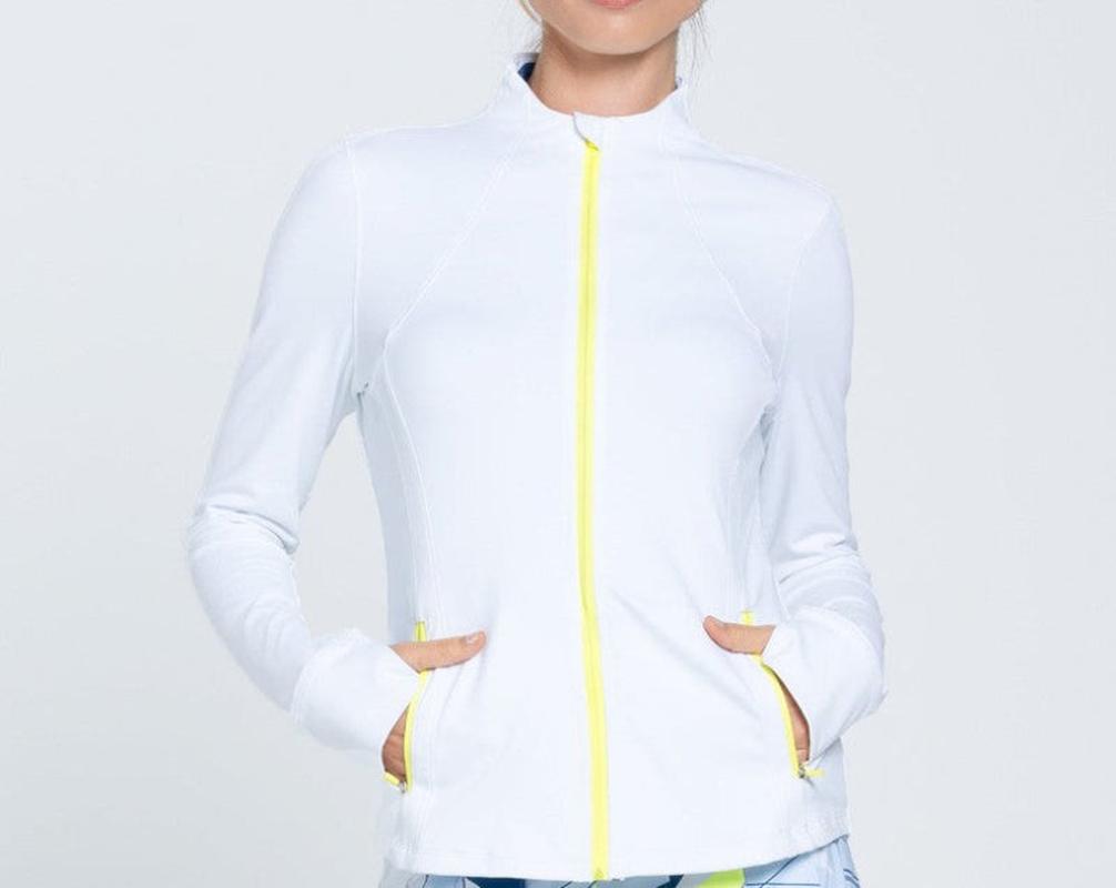 Lucky In Love Zip Jacket - White