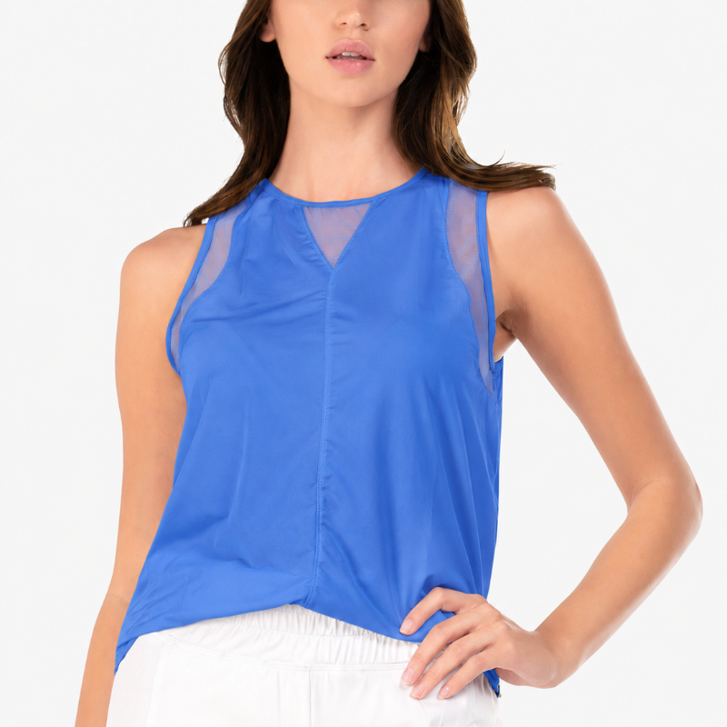 Lucky In Love Chill Out Tank - Parisian Blue