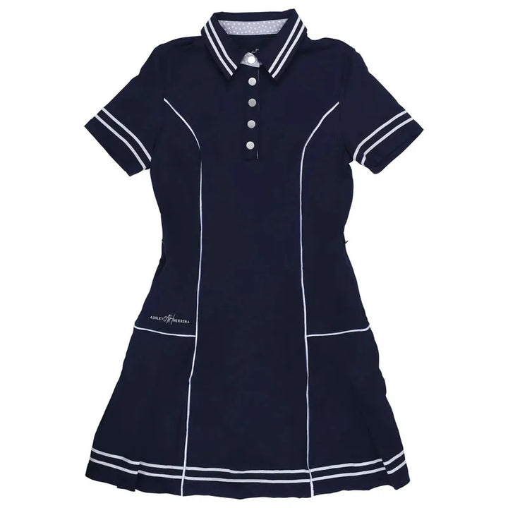 Ashley Herrera Stripe Dress - Navy