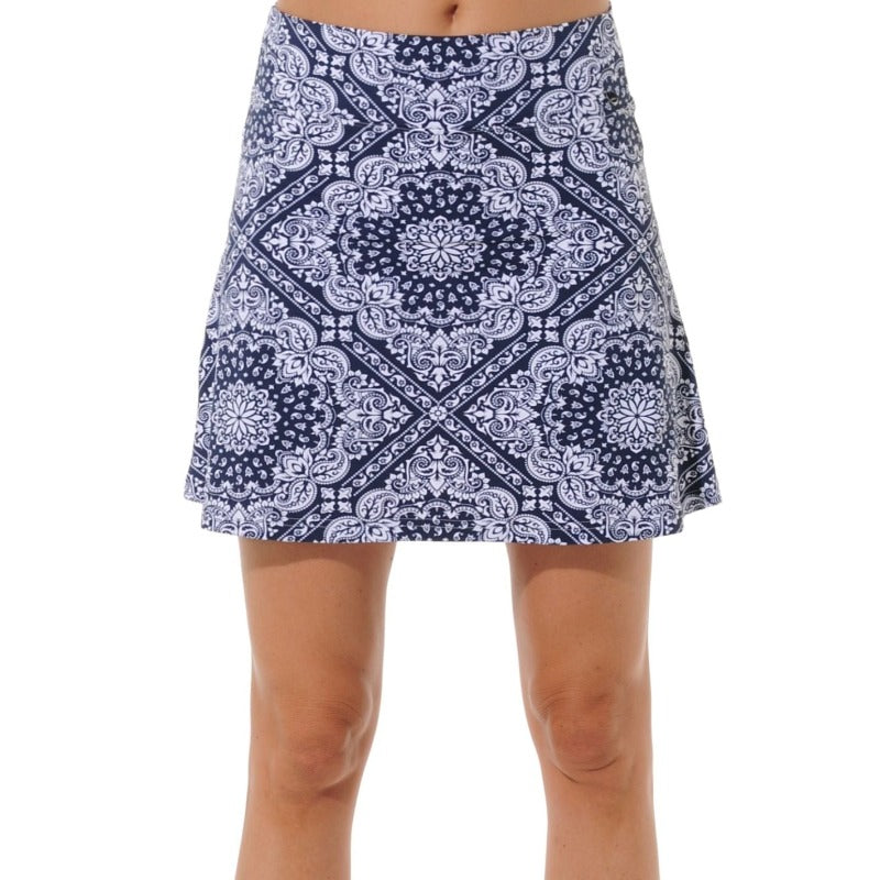 MDC Bandana Skort (17") - Navy/White