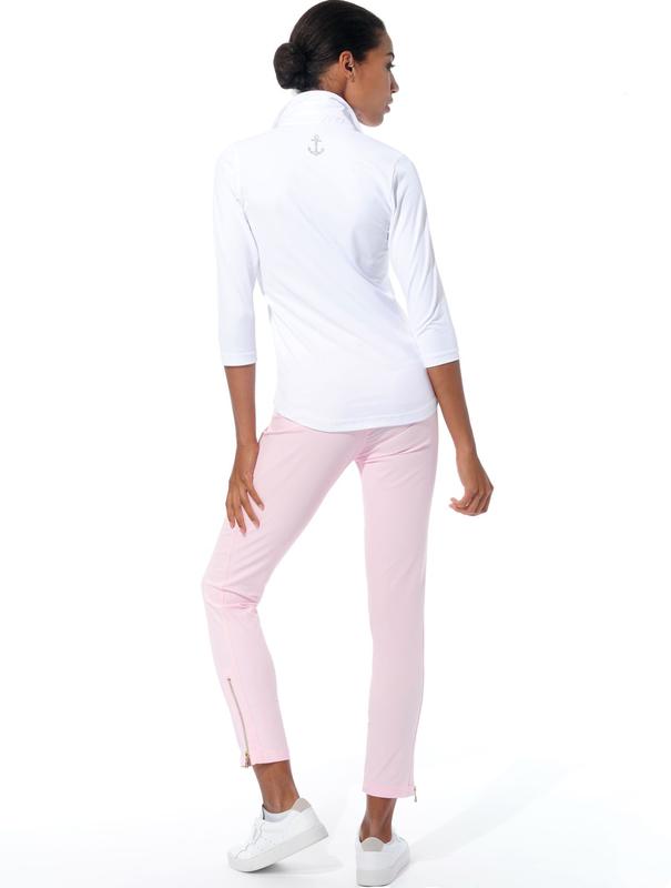 MDC Double Zip Ankle Pants - Macaron