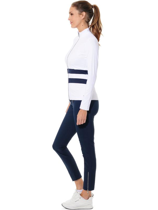 MDC Full Zip Jacket - White/Navy