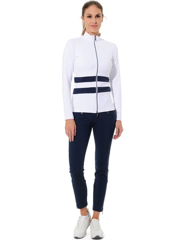 MDC Full Zip Jacket - White/Navy