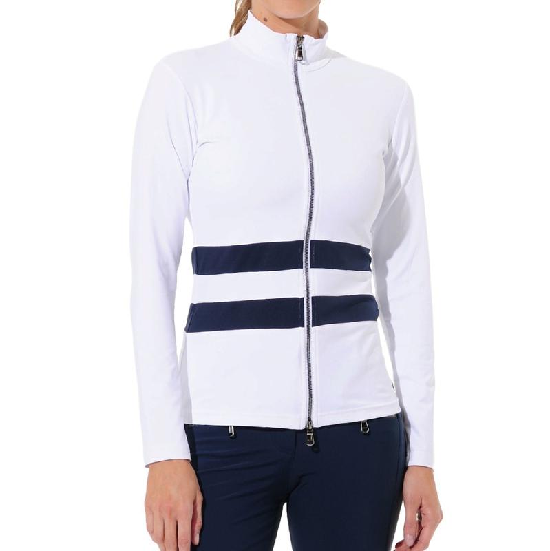 MDC Full Zip Jacket - White/Navy