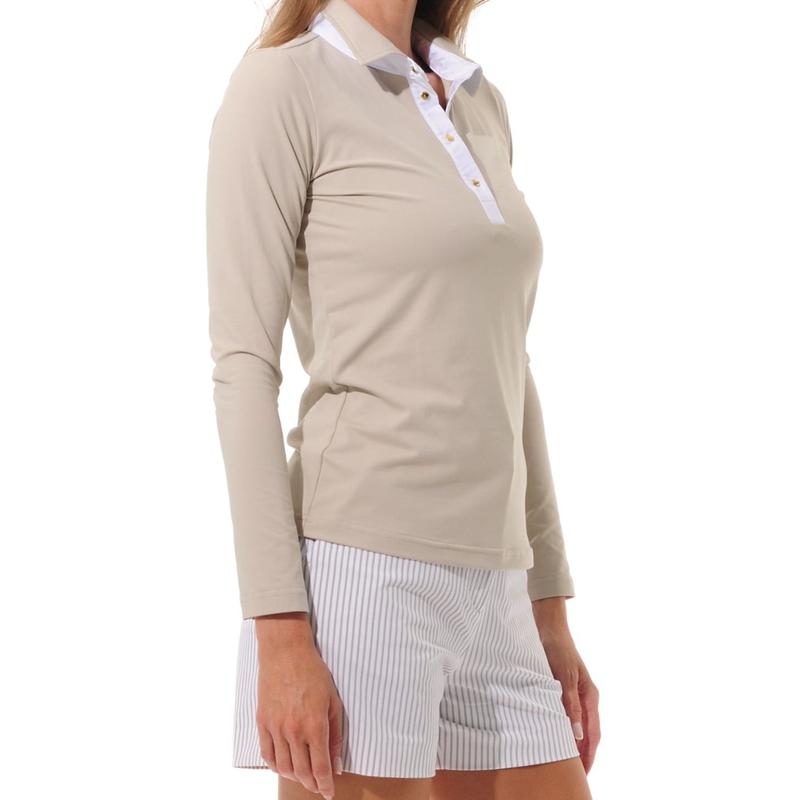 MDC L/S Polo - Taupe