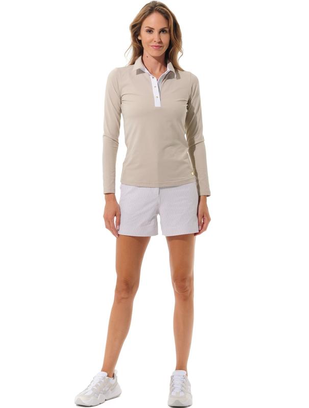 MDC L/S Polo - Taupe