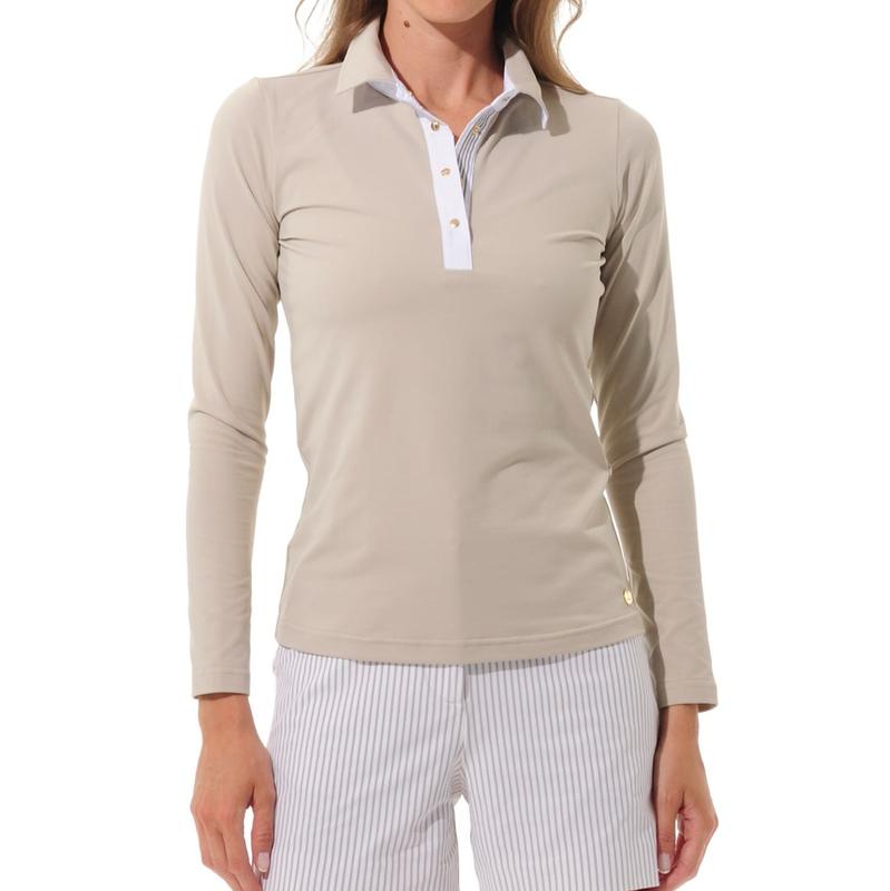 MDC L/S Polo - Taupe