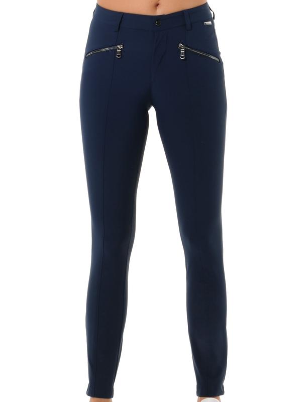 MDC Curvy Stretch Pants - Navy (gunmetal zip)