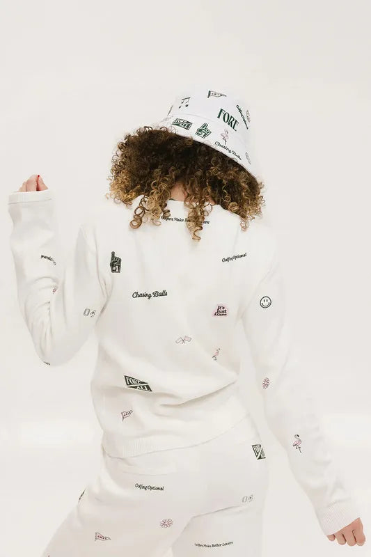 Fore All Dorothy Sweater - White Icon