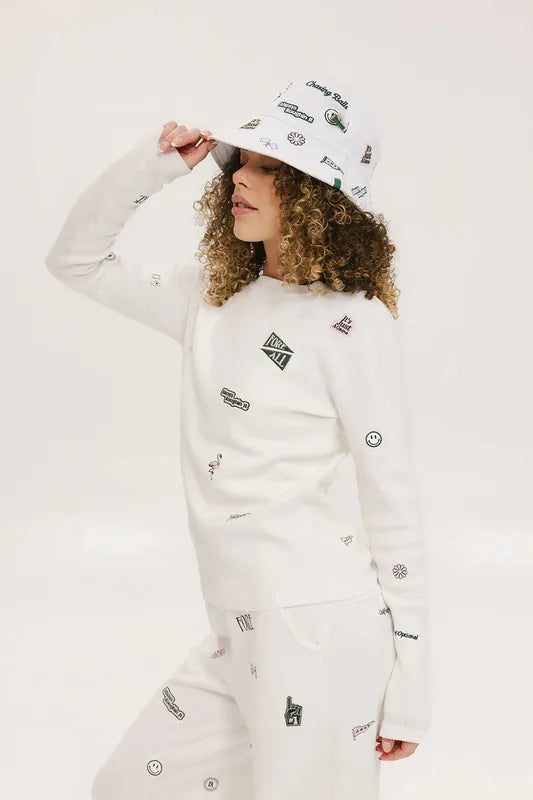 Fore All Dorothy Sweater - White Icon