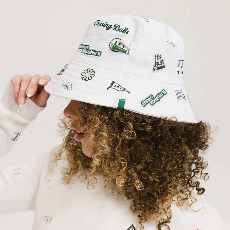 Fore All Austi Bucket Hat - White Icon