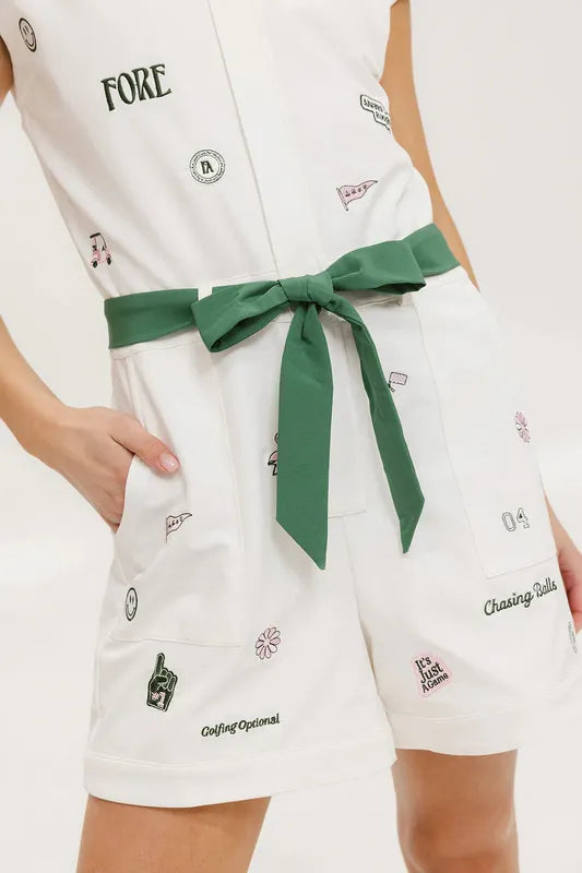 Fore All Danny Romper - White