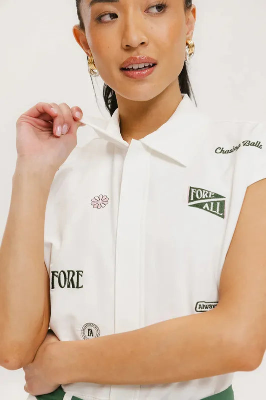 Fore All Danny Romper - White