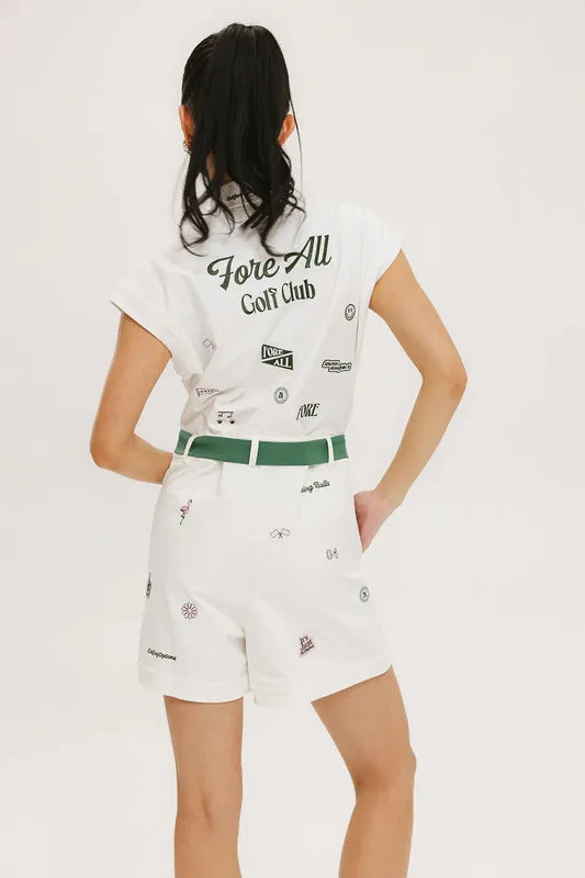 Fore All Danny Romper - White