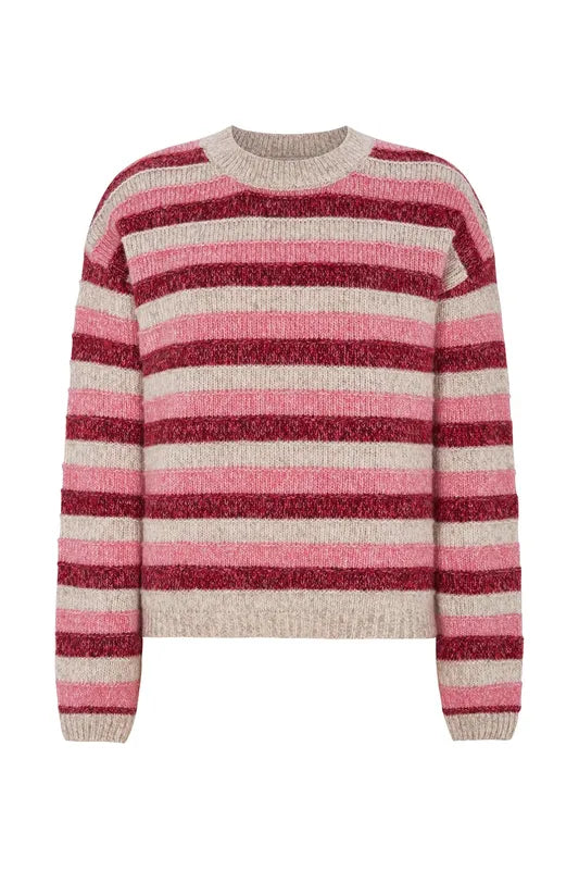 Lolly's Laundry Macie Stripe Sweater - Pink