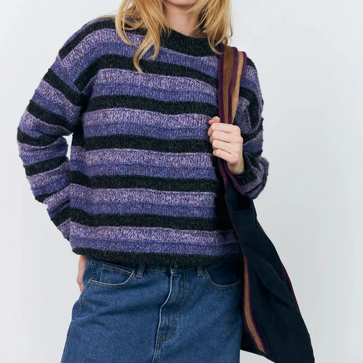 Lolly's Laundry Macie Stripe Sweater - Lavender