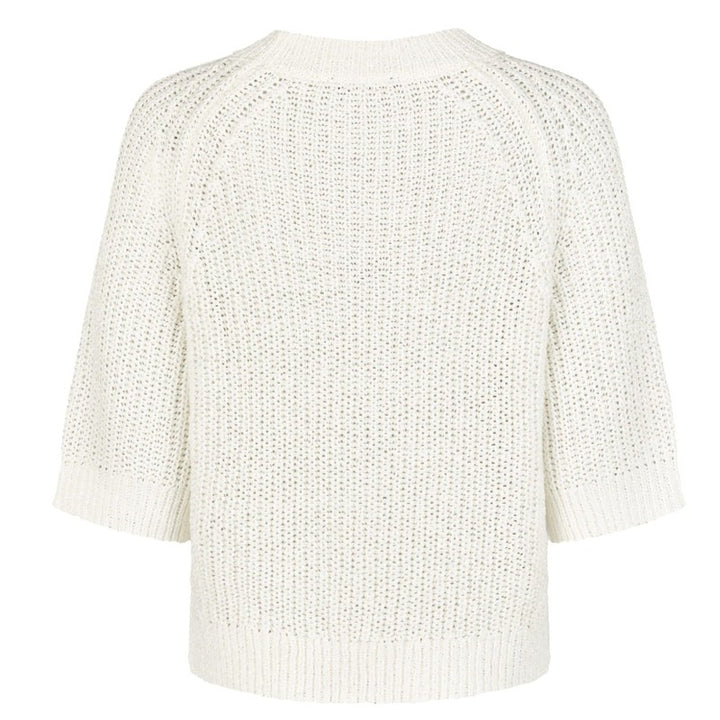 Marc Aurel Cable S/S Sweater - White