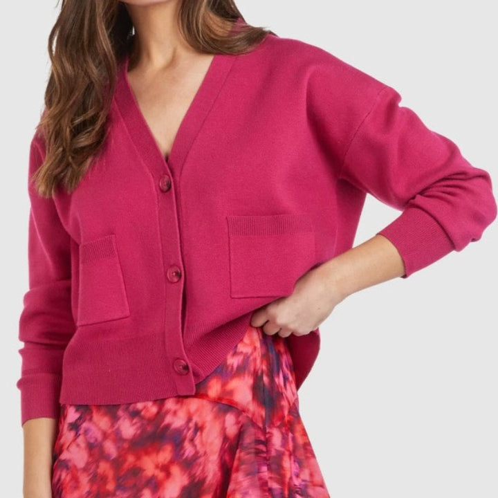 Marc Aurel Cardigan - Hot Pink