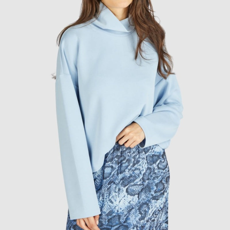 Marc Aurel Roll Neck Sweater - Blue