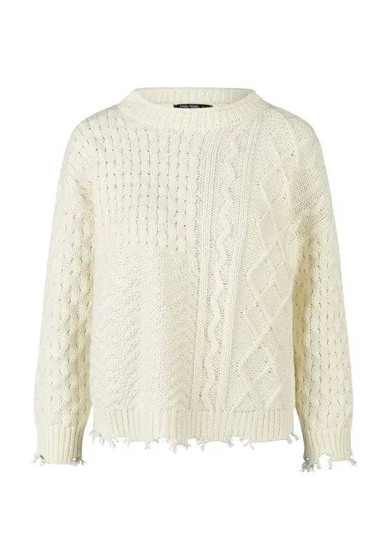 Marc Aurel Cable Sweater - Ivory