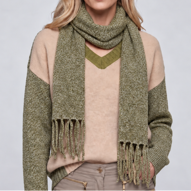 Marc Aurel Scarf - Chartreuse/Sand