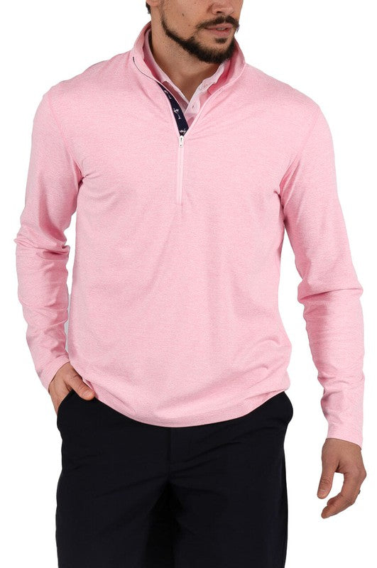 Golftini Men's Zip Sweater - Pink