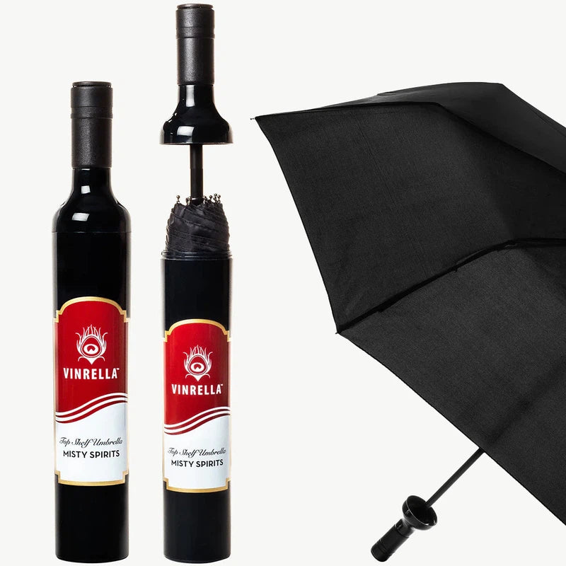 Misty Spirits Wine Bottle Umbrella