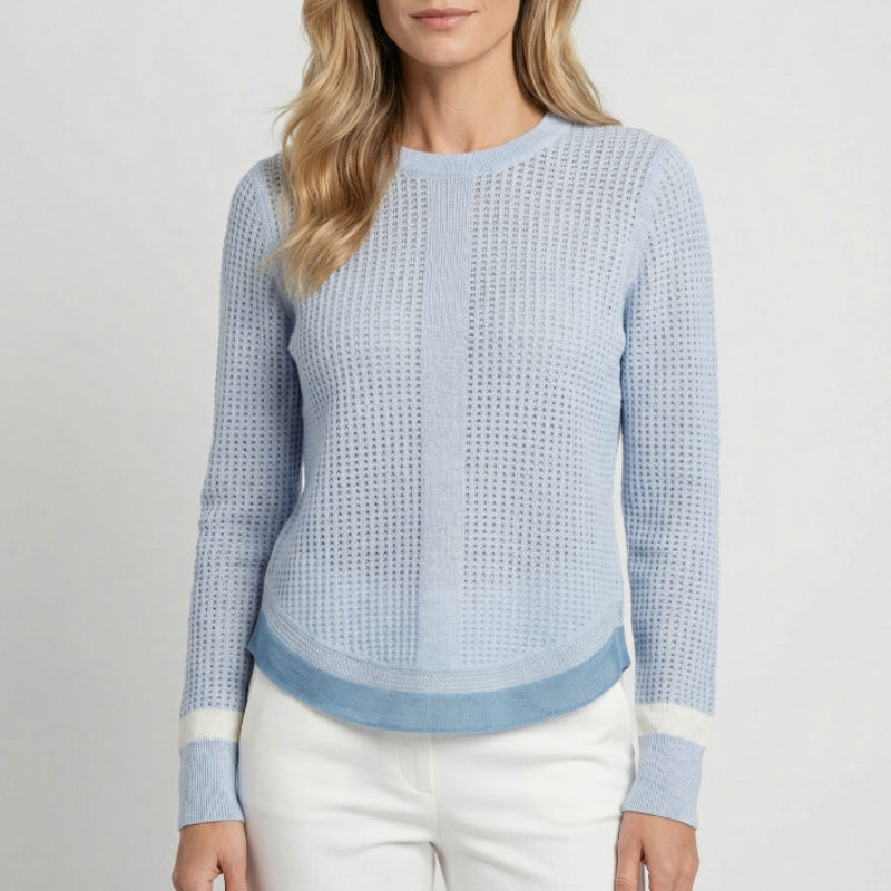Autumn Cashmere Shirttail Crew - Dawn