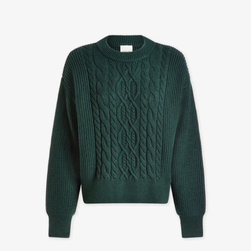 Varley Mondain Cable Sweater - Dark Spruce