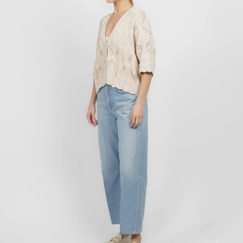 Autumn Cashmere Dolman Cardigan - Ecru