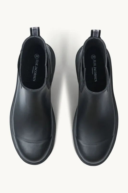 Ilse Jacobsen Short Chelsea Rain Boots - Navy