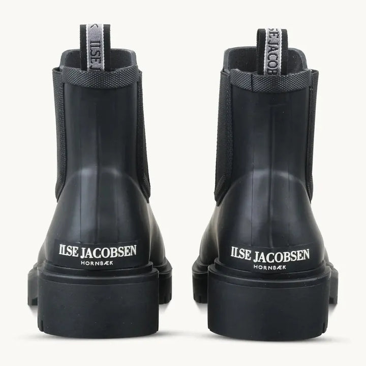 Ilse Jacobsen Short Chelsea Rain Boots - Navy