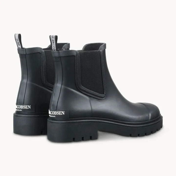 Ilse Jacobsen Short Chelsea Rain Boots - Navy