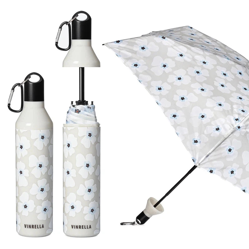 Nikki on Grey Water Bottle Umbrella