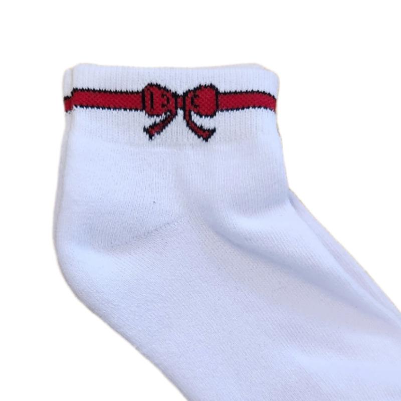 On The Tee Socks - Red Bow