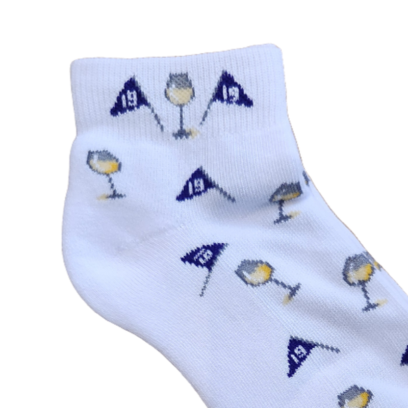 On the Tee Socks - Chardonnay/Flag