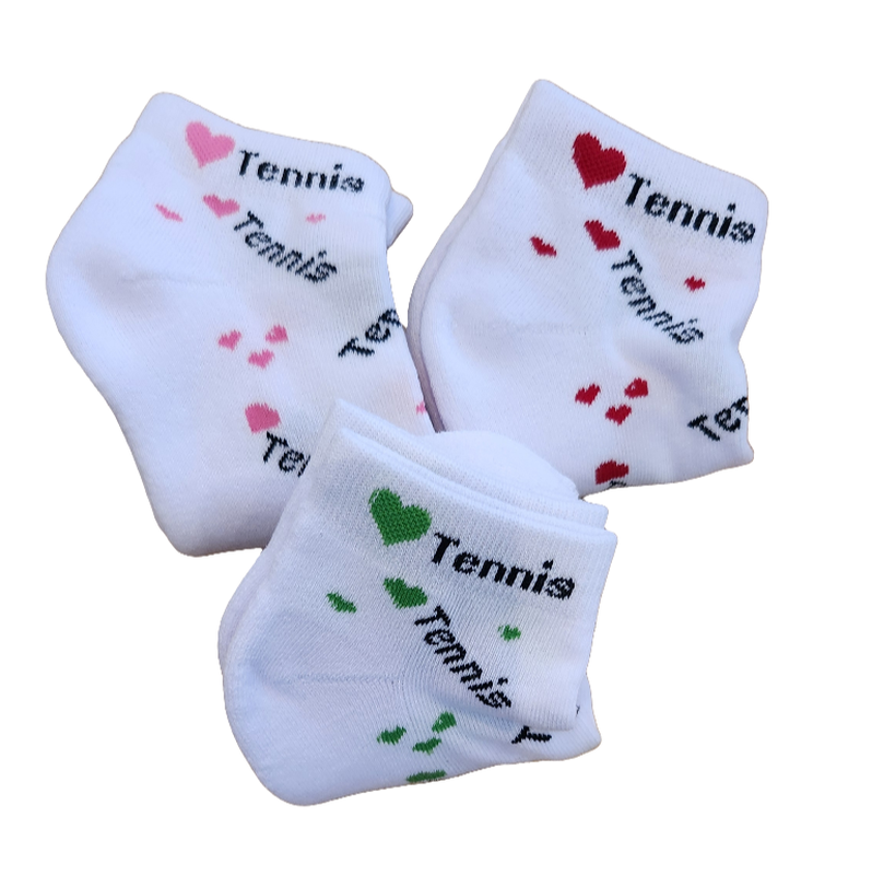 On the Tee Socks - Hearts/Tennis