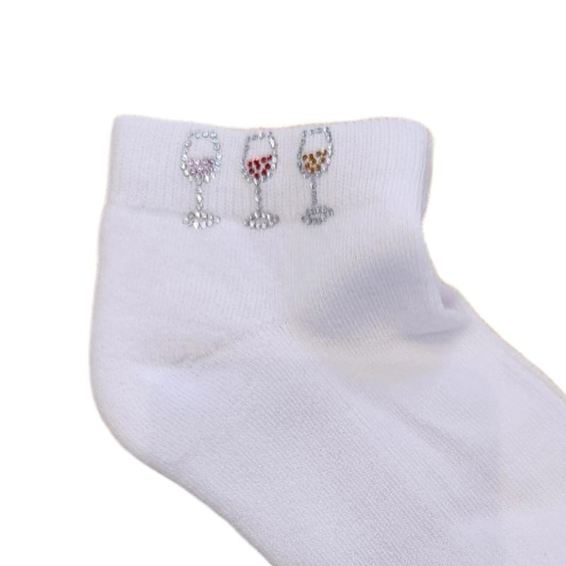 On the Tee Socks - Wine Glasses