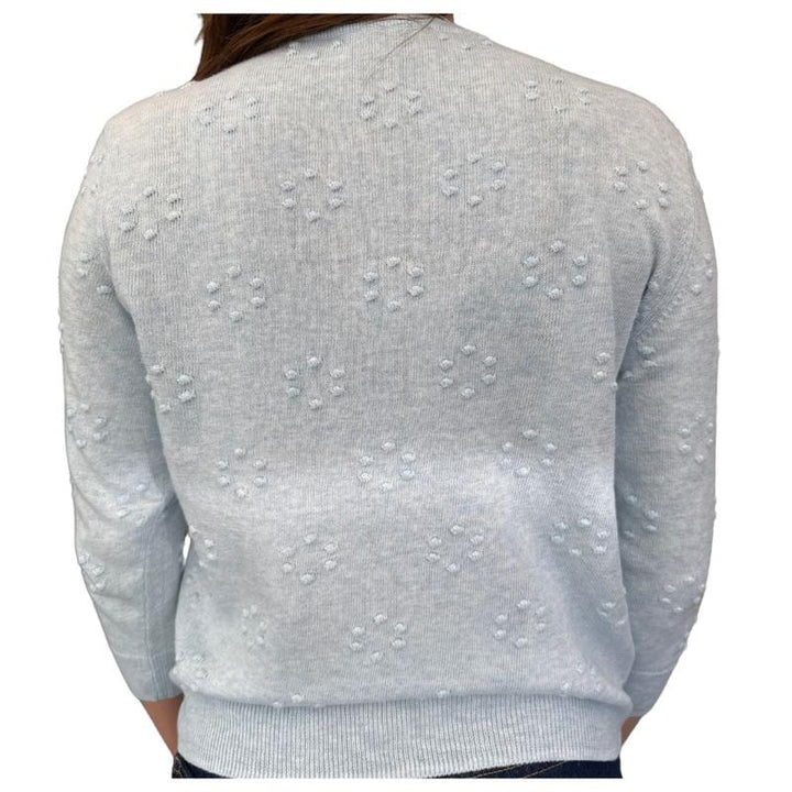 Autumn Cashmere Popcorn Cardigan - Ice Blue
