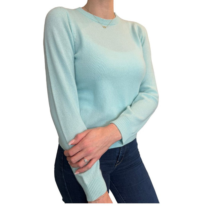 Alashan Cashmere Peny Puff Sleeve Sweater - Beach Glass