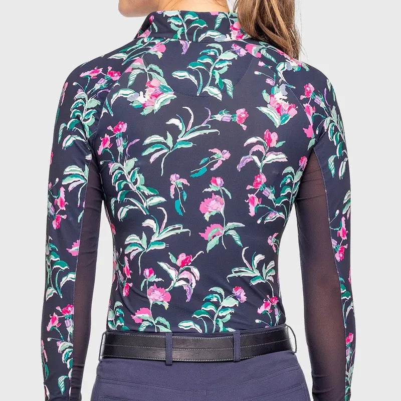 Kastel Garden Blooms L/S Top - Navy Floral
