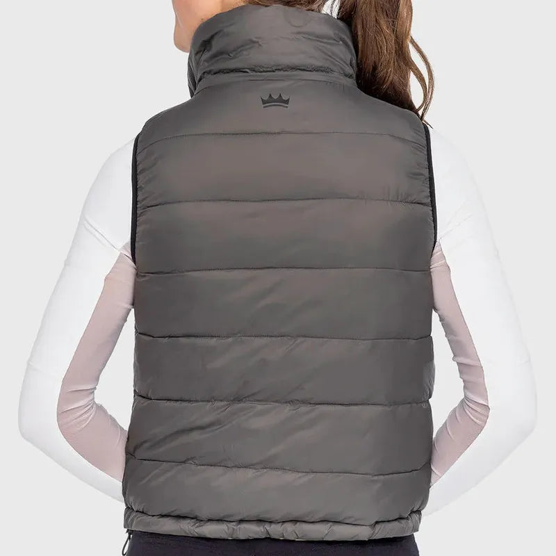 Kastel Reversible Vest - Charcoal/Camel