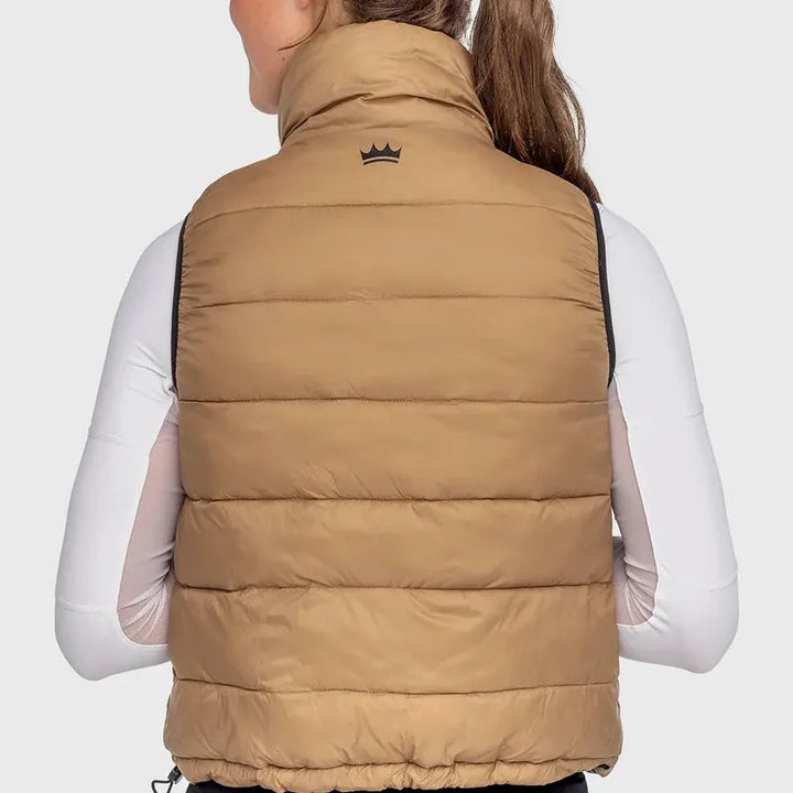 Kastel Reversible Vest - Charcoal/Camel
