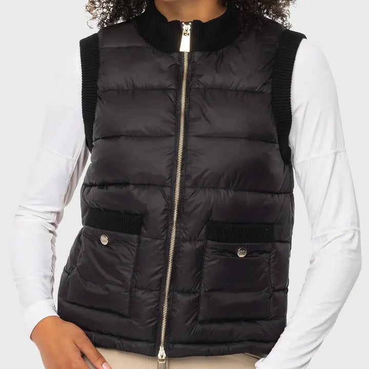 Kastel Quilted Vest - Black