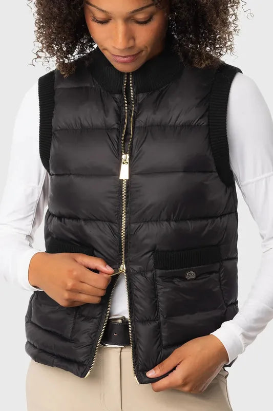 Kastel Quilted Vest - Black