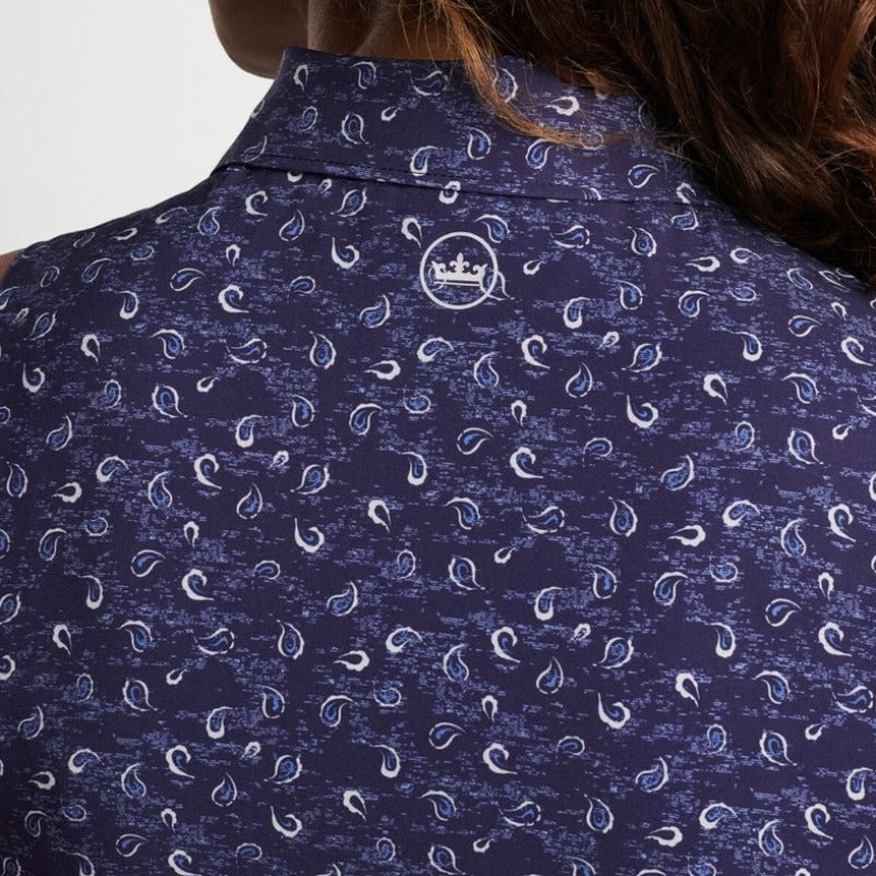 Peter Millar Carner S/L Dress - Navy Paisley