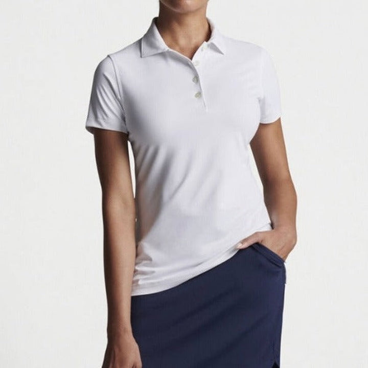 Peter Millar Essential S/S Polo - White