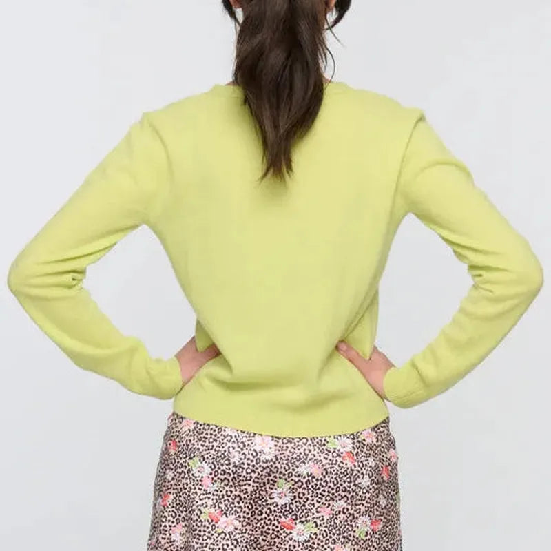 Pickletini Alexa Cashmere Sweater - Gekko Green